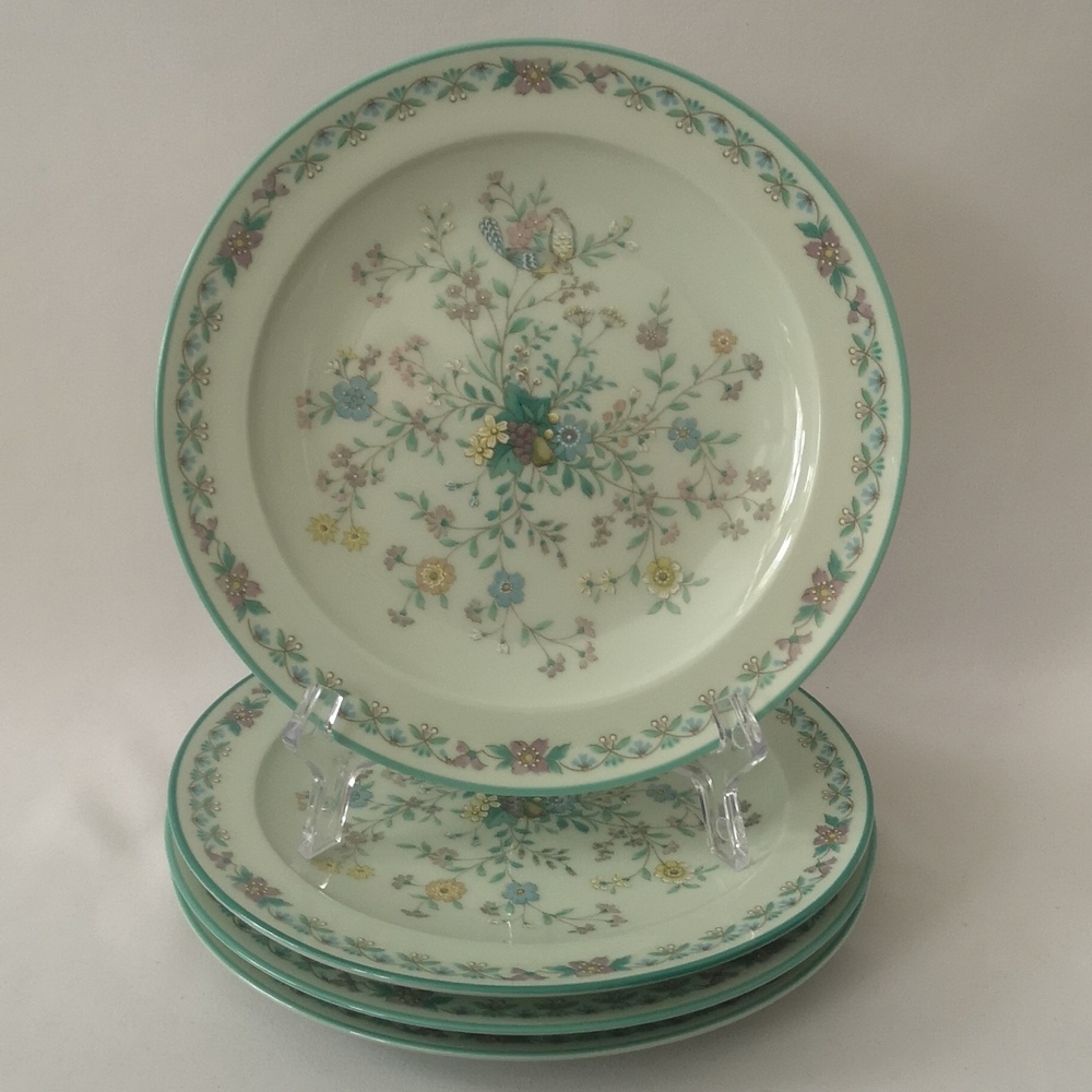 Vintage Set of Four Collector or Replacement Noritake Dessert Plates "Paradise"